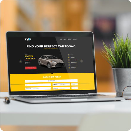 Zylls Car Rentals website